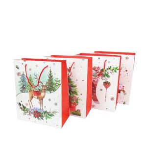 TORO Papírová dárková taška 23x18x10cm MIX vánoční obraz