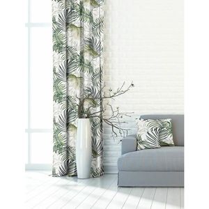 Závěs dekorační nebo látka, OXY Palmové listy, zelené, 150 cm 150 cm obraz