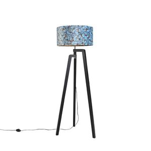 Stojací lampa stativ černá s odstínem motýl design 50 cm - Puros obraz