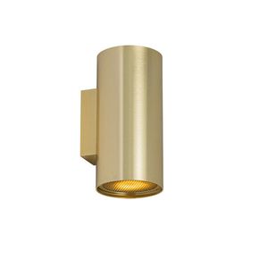 Designové nástěnné svítidlo zlaté kulaté 2-světelné - Sab Honey obraz