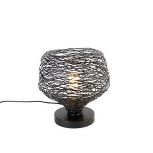 Designová stolní lampa černá 26 cm - Sarella obraz