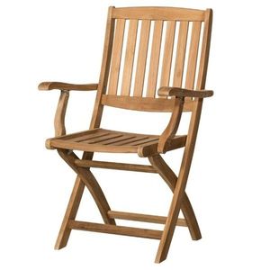 Skládací židle s područkami CAMBRIDGE 2 teakové dřevo obraz