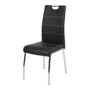 Jídelní židle NOEMI černá/kov obraz
