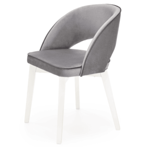 Jídelní židle MORANU světle šedá/bílá obraz