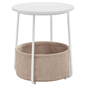 Přístavný stolek CHIP bílá/béžová obraz