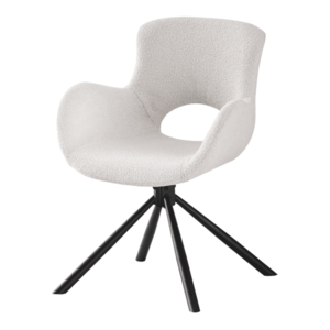 Jídelní židle OMURAM bílá/černá obraz