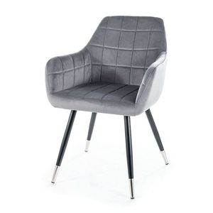 Jídelní židle NEXI šedá/černá obraz