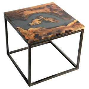 Odkládací stolek RESIN 40x40 cm, šedá obraz