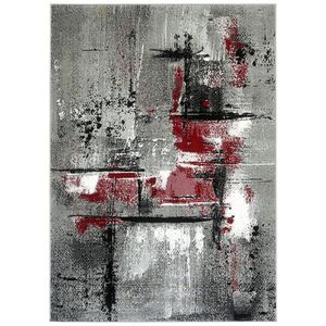 Boxxx TKANÝ KOBEREC, 80/150 cm, šedá, červená obraz