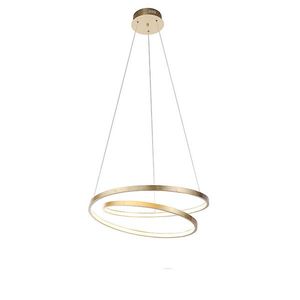 Designová závěsná lampa zlatá 55 cm včetně LED stmívatelné - Rowan obraz