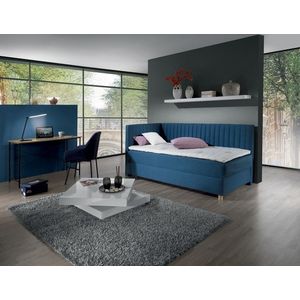 New Design Čalouněná postel NOVO s čely | levá s topperem Extra Rozměr: 80 x 200 cm obraz