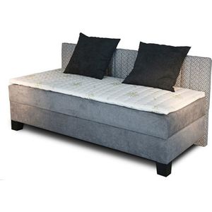 New Design Čalouněná postel NOVO s dlouhým čelem | s topperem Extra Rozměr: 80 x 200 cm obraz