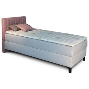 New Design Čalouněná postel NOVO s krátkým čelem | levá s topperem Extra Rozměr: 80 x 200 cm obraz