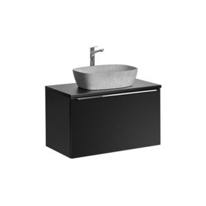 ArtCom Koupelnová skříňka s umyvadlem a deskou SANTA FE Black DU80/1 | 80 cm obraz