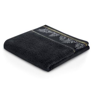 Bavlněný ručník AmeliaHome Pavos černý, velikost 70x140 obraz