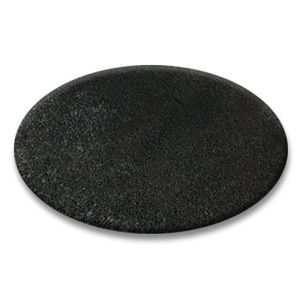 Dywany Lusczow Kulatý koberec SHAGGY Hiza 5cm černý, velikost kruh 133 obraz