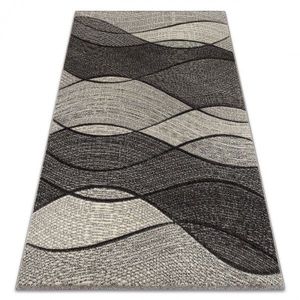 Dywany Lusczow Kusový koberec FEEL Waves šedý, velikost 140x190 obraz