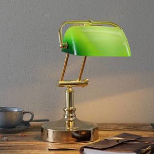 Sea-Club Bankéřská lampa Steve se zeleným skleněným stínidlem obraz