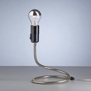 TECNOLUMEN TECNOLUMEN Stolní lampa Lightworm, poniklovaná obraz