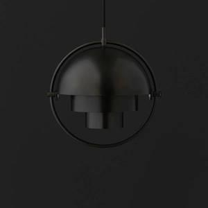 GUBI Závěsné svítidlo GUBI Multi-Lite, Ø 36 cm, černá/černá obraz