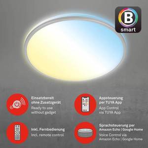 Briloner LED stropní svítidlo Ivy S, stmívatelné, CCT, Ø 49 cm obraz