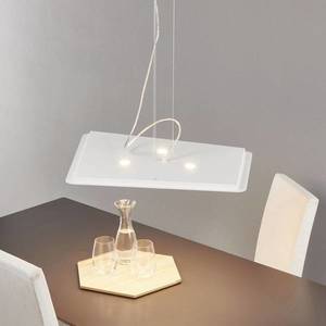 Cattaneo Moderní závěsné svítidlo LED Fuorisquadra, bílé obraz