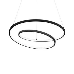 Ideallux Ideal Lux Oz LED závěsné světlo Ø 80 cm černé obraz