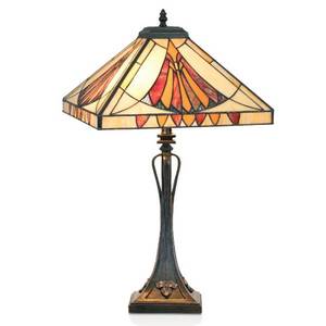 Artistar Půvabná stolní lampa AMALIA ve stylu Tiffany obraz