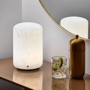 Carpyen Stolní lampa Capsule LED v alabastru Výška 19, 5 cm obraz