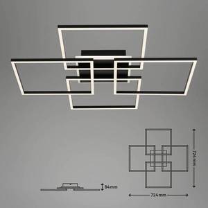 Briloner Stropní svítidlo LED Frame S, 72, 4x72, 4 cm, černé obraz