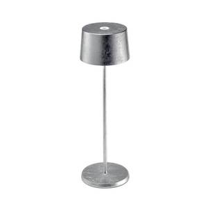 Zafferano Zafferano Olivia 3K dobíjecí stolní lampa stříbrná obraz