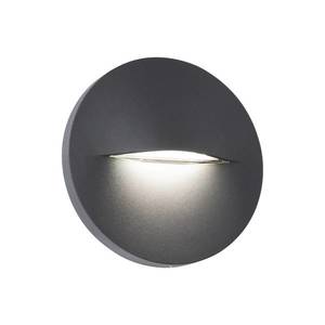 Viokef Venkovní nástěnné svítidlo LED Vita, tmavě šedé, Ø 14 cm obraz