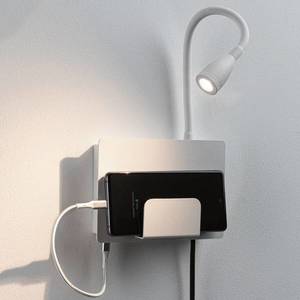 Paulmann Paulmann Halina USB LED nástěnné, rameno bílá obraz