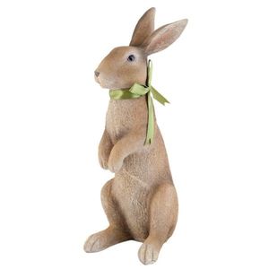 Dekorace hnědý králík s mašlí - 15*21*48 cm 6PR0696 obraz