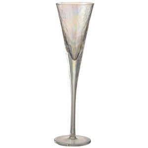 Duhová sklenička na šampaňské Oil transparent - Ø 7*28 cm 7761 obraz