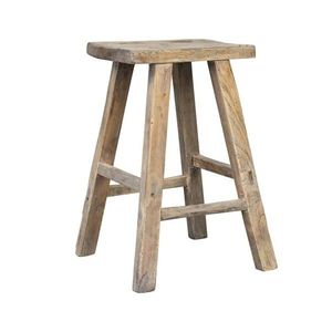 Stolička z recyklovaného jilmového dřeva - 30*20*50cm LCEKR obraz