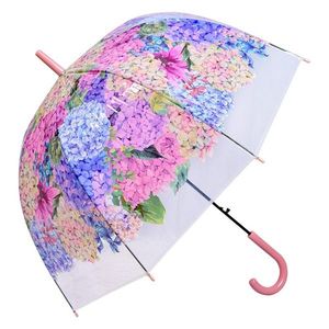Růžový deštník s květy hortenzie - 60cm JZUM0067P obraz