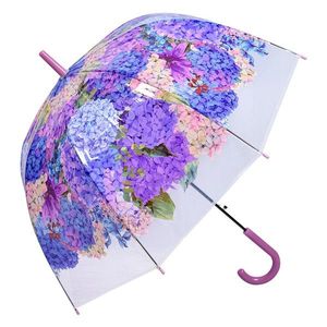 Fialový deštník s květy hortenzie - 60cm JZUM0067PA obraz