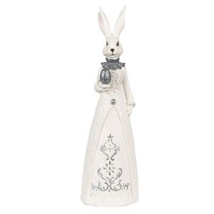 Dekorace socha králičí dáma v šatech a s vajíčkem - 10*9*30 cm 6PR4039 obraz