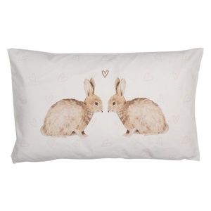 Povlak na polštář s motivem králíčků a srdíček Bunnies in Love - 30*50 cm BSLC36 obraz