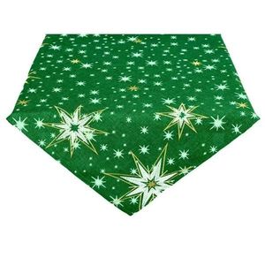 Ubrus Vánoční, Zářivé hvězdy, zelené 35 x 35 cm obraz