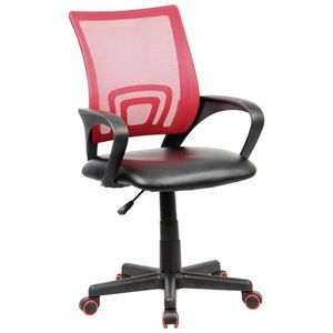 Otočná Židle Offal Červeno-Černá obraz