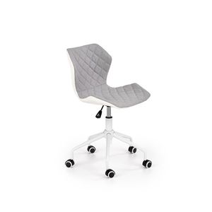 Dětská kancelářská židle DENEB 3, šedo-bílá obraz