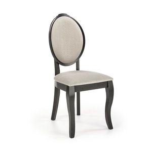 Jídelní židle AKOSIA, černá/béžová obraz