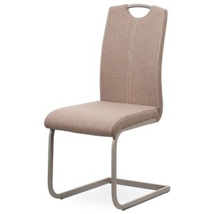 Jídelní židle WARDEN, krémová látka/lanýžový kov Z EXPOZICE PRODEJNY, II. jakost obraz