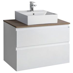 AQUALINE ALTAIR sestava koupelnového nábytku, š. 78, 1 cm, bílá/dub emporio AI280-01 obraz