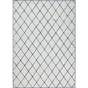 Modro-krémový venkovní koberec NORTHRUGS Malaga, 200 x 290 cm obraz