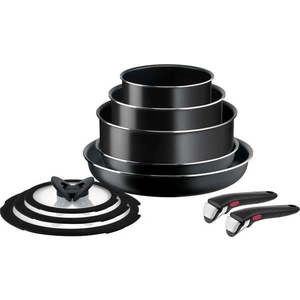 Hliníková sada nádobí 10 ks Ingenio Easy Cook & Clean Black – Tefal obraz