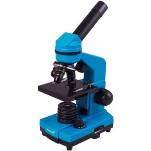 Mikroskop Levenhuk Rainbow, 2 L, zvětšení 400 x, modrý obraz