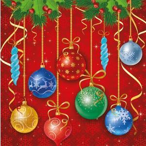 PROCOS Vánoční papírové ubrousky 33x33cm 3vrstvé dekorace obraz
